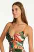 Sea Level Tropaluxe Cross Front Scoop Back One Piece